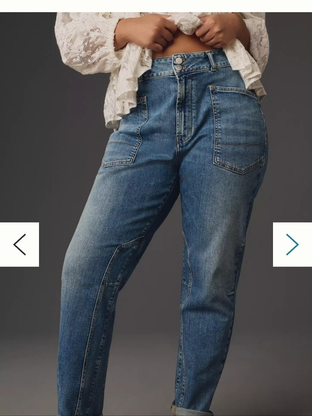 Pilcro The Wanderer Mid-Rise Relaxed Jeans by Pilcro Size 29P - Picture 2 of 16